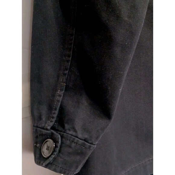 Old Navy Women's Black Cotton Twill Double Breasted Peacoat Size 2X - Picture 4 of 9